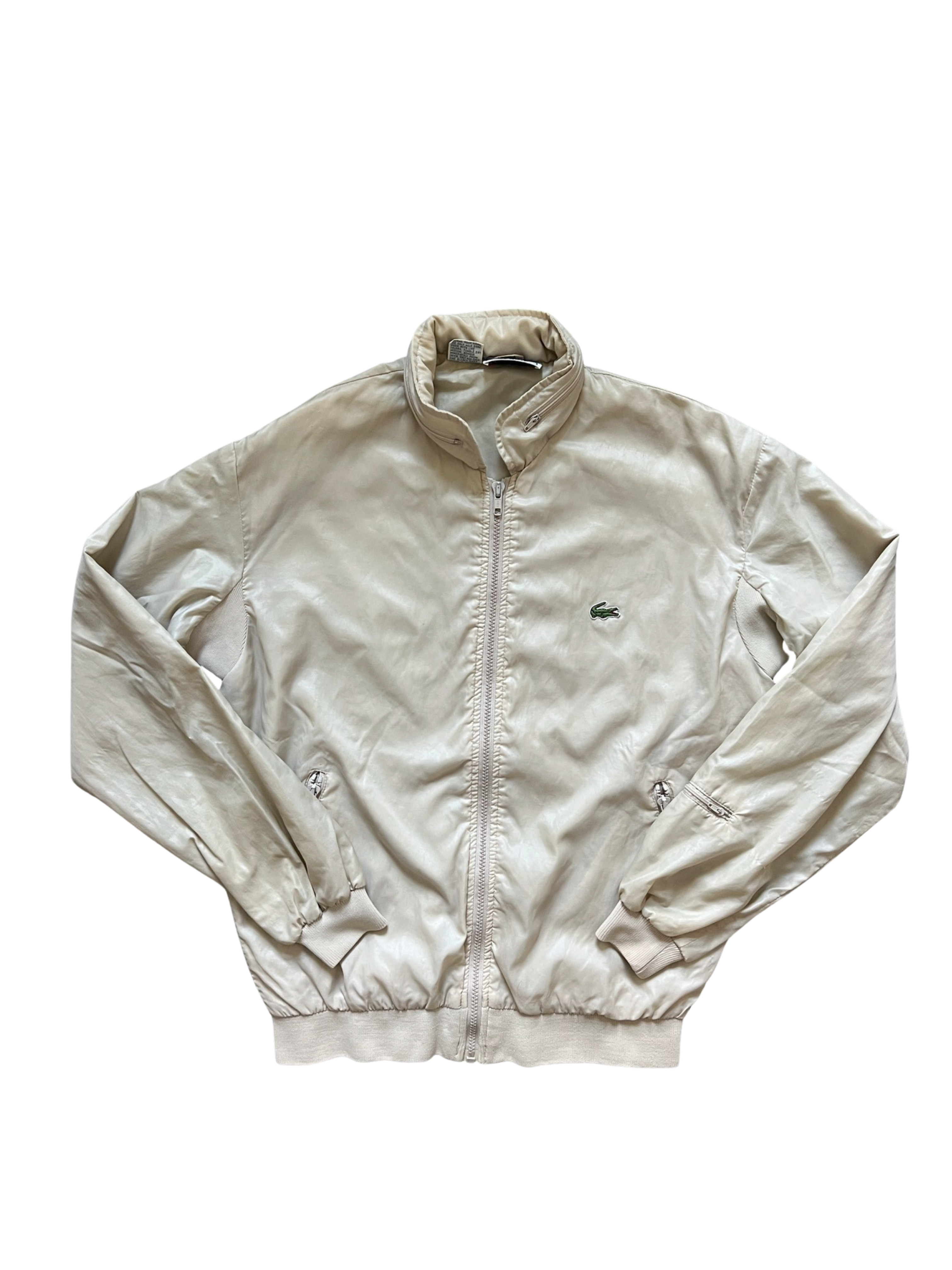 Vintage Lacoste/Izod Cream Tennis Jacket (circa 1980s)