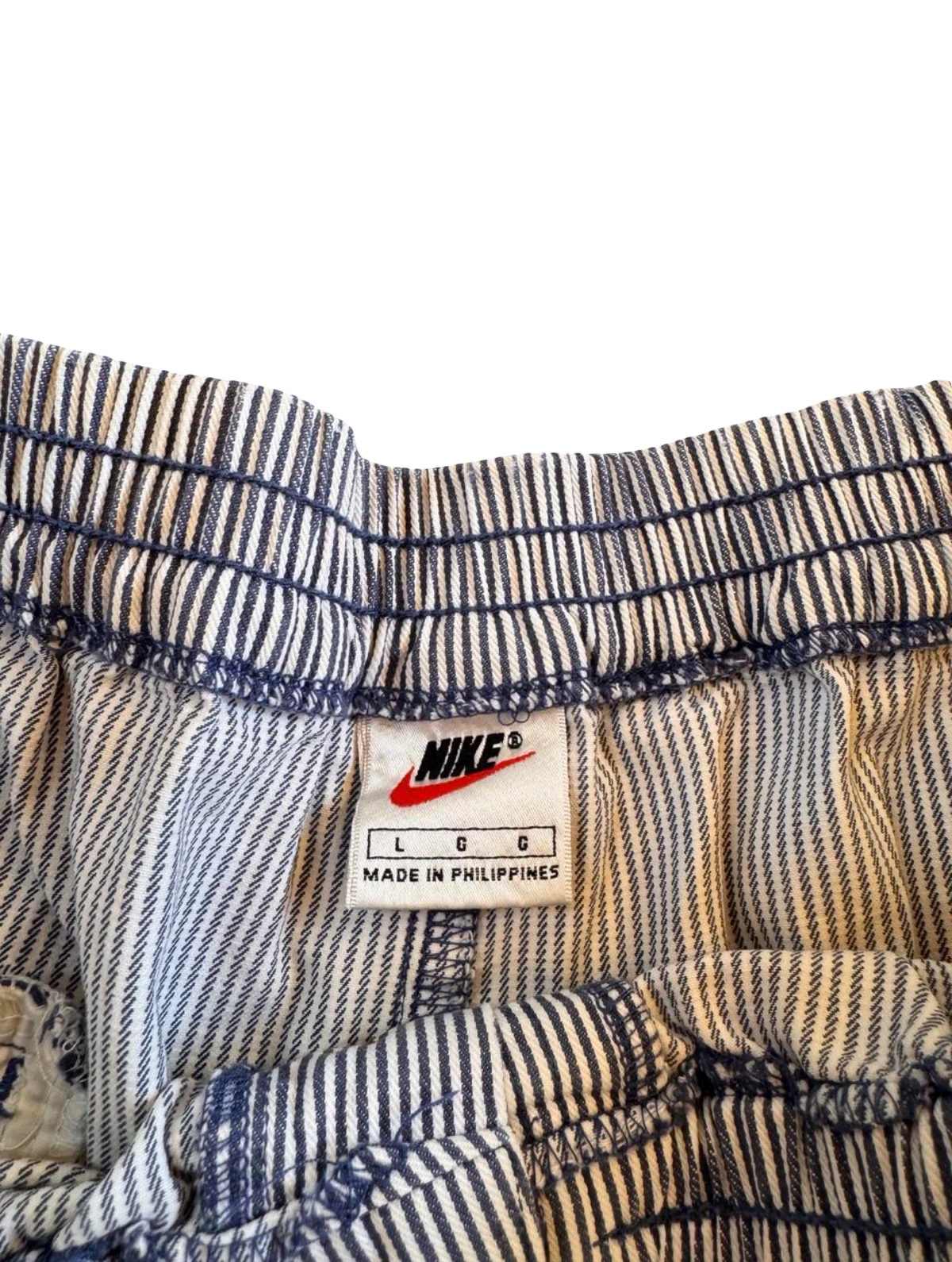 Vintage Seersucker Nike Tennis Shorts (circa 1990s)