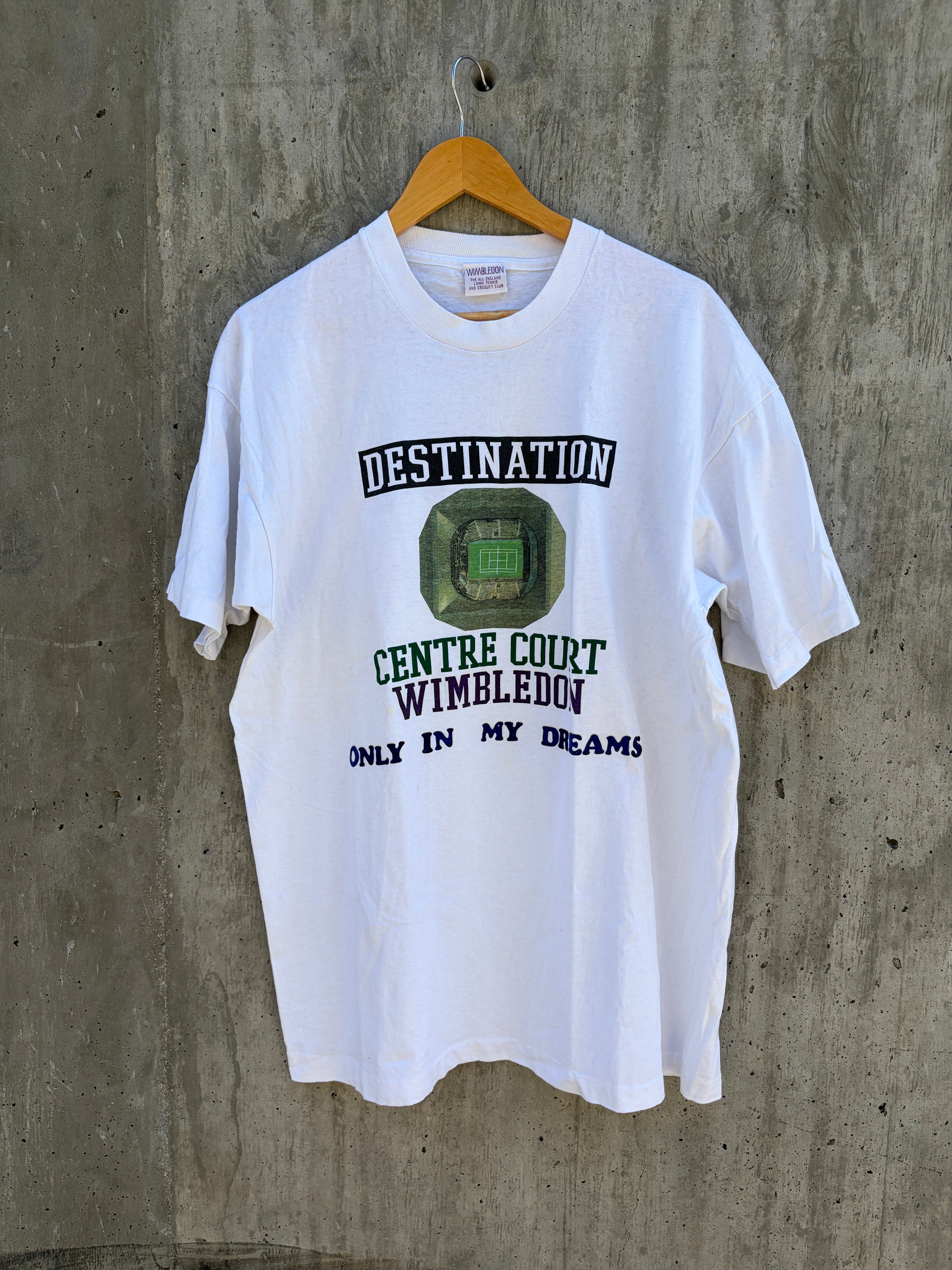 Vintage Wimbledon Centre Court Dreams T-Shirt (circa 1990s) (RARE)