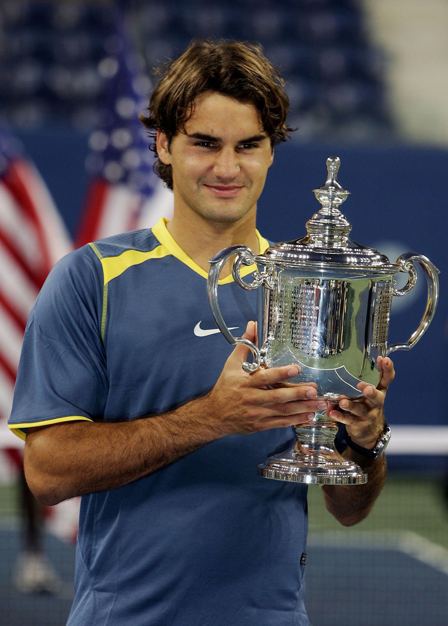 Limited Edition Roger Federer 5-Time US Open Champion T-Shirt (White)