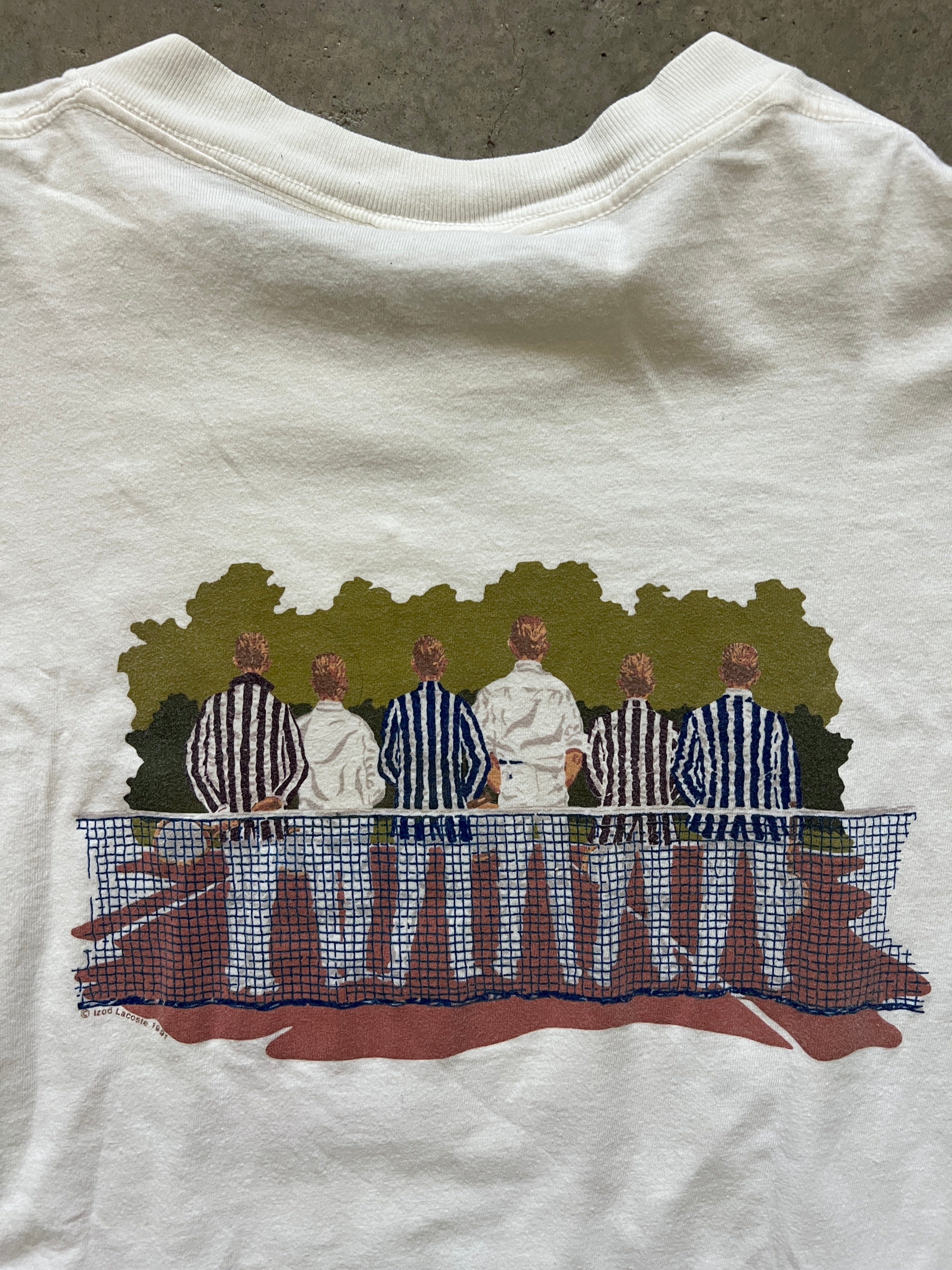 Vintage Lacoste Tennis T-Shirt (circa 1990s) (rare)