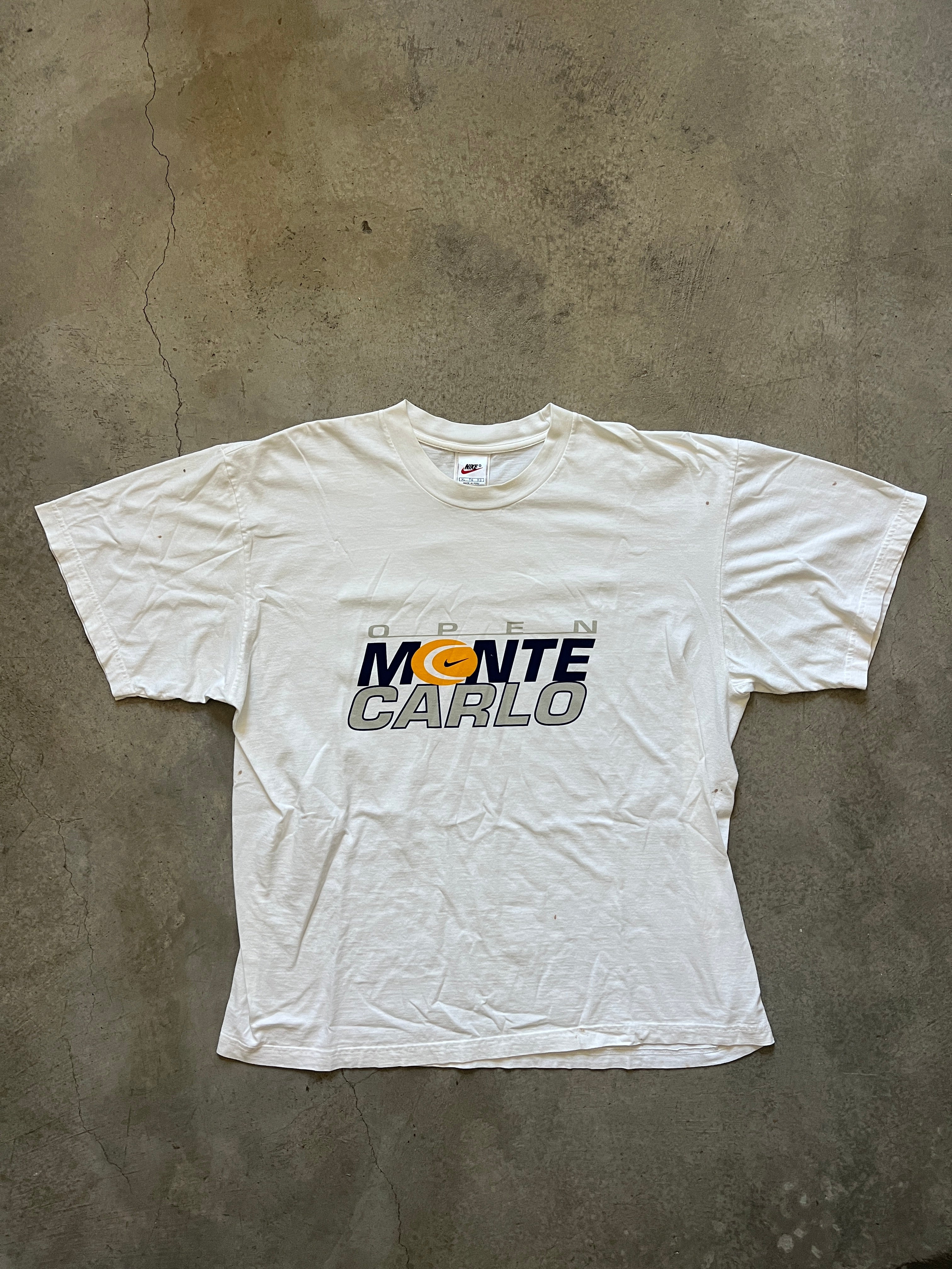 Vintage Nike Monte Carlo Open T-Shirt (circa 1990s) (Rare)