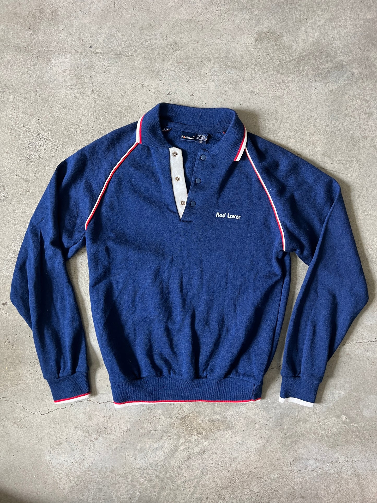 Vintage Rod Laver Collared Sweatshirt (circa 1980s)