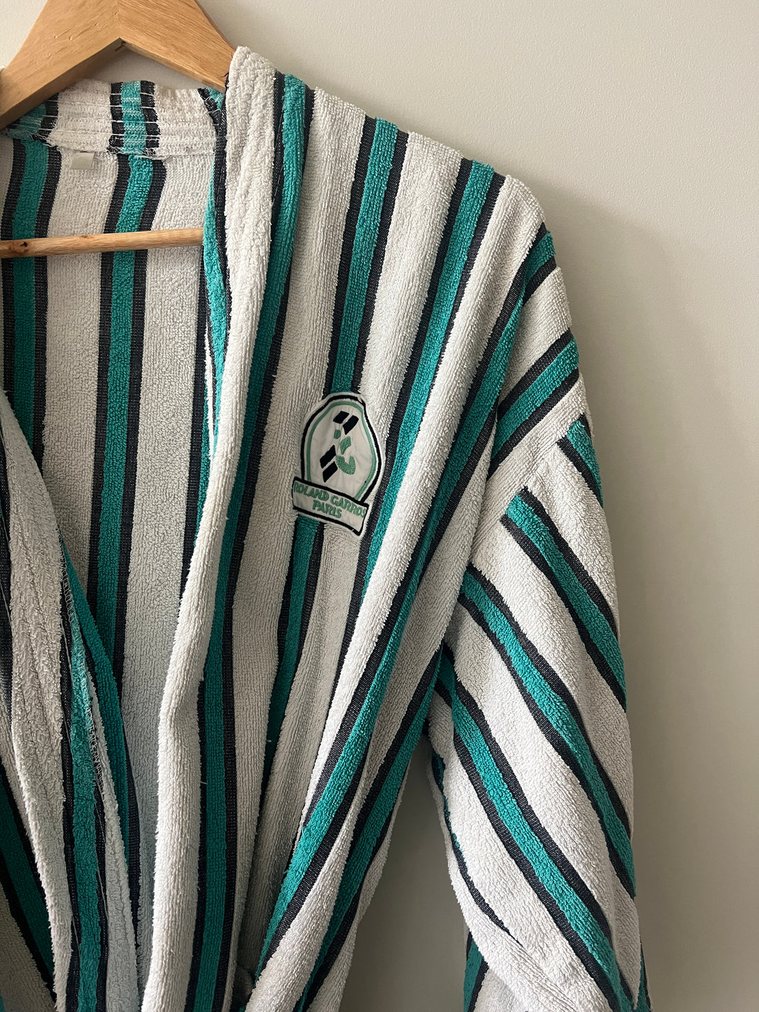 Official Roland Garros Terry Cloth  Cotton Robe (circa 1990s) (Rare)