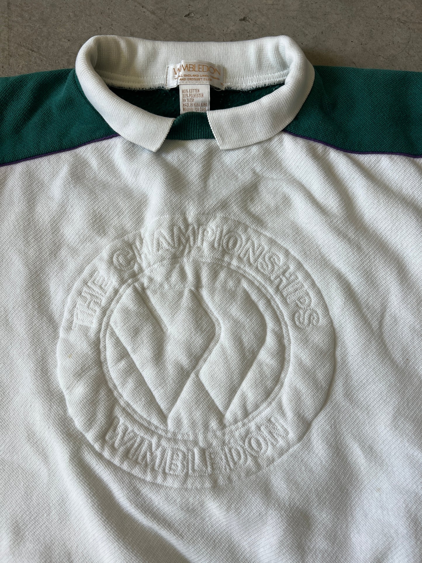 Vintage Wimbledon Collared Sweatshirt (circa 1990s)