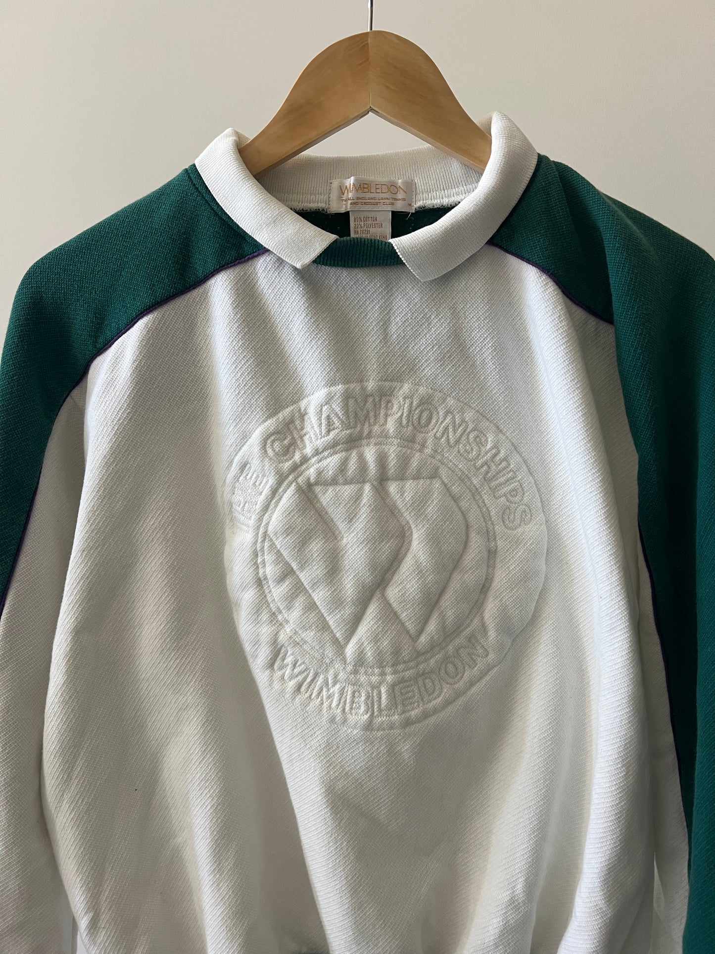 Vintage Wimbledon Collared Sweatshirt (circa 1990s)