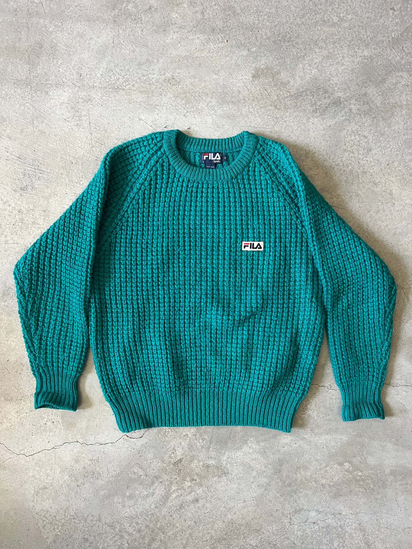 Vintage Fila Tennis Sweater (circa 1980s) (100% wool)