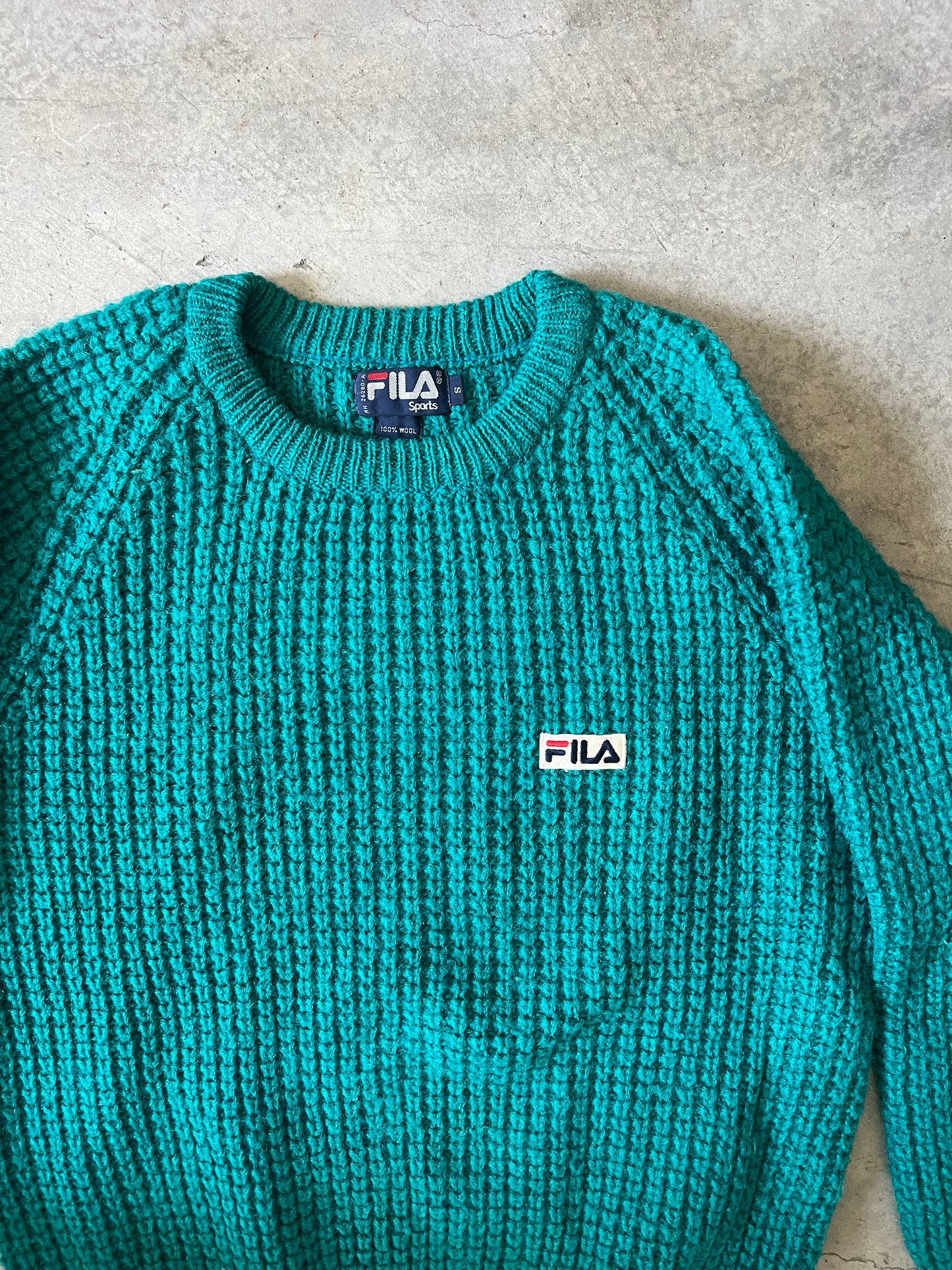 Vintage Fila Tennis Sweater (circa 1980s) (100% wool)