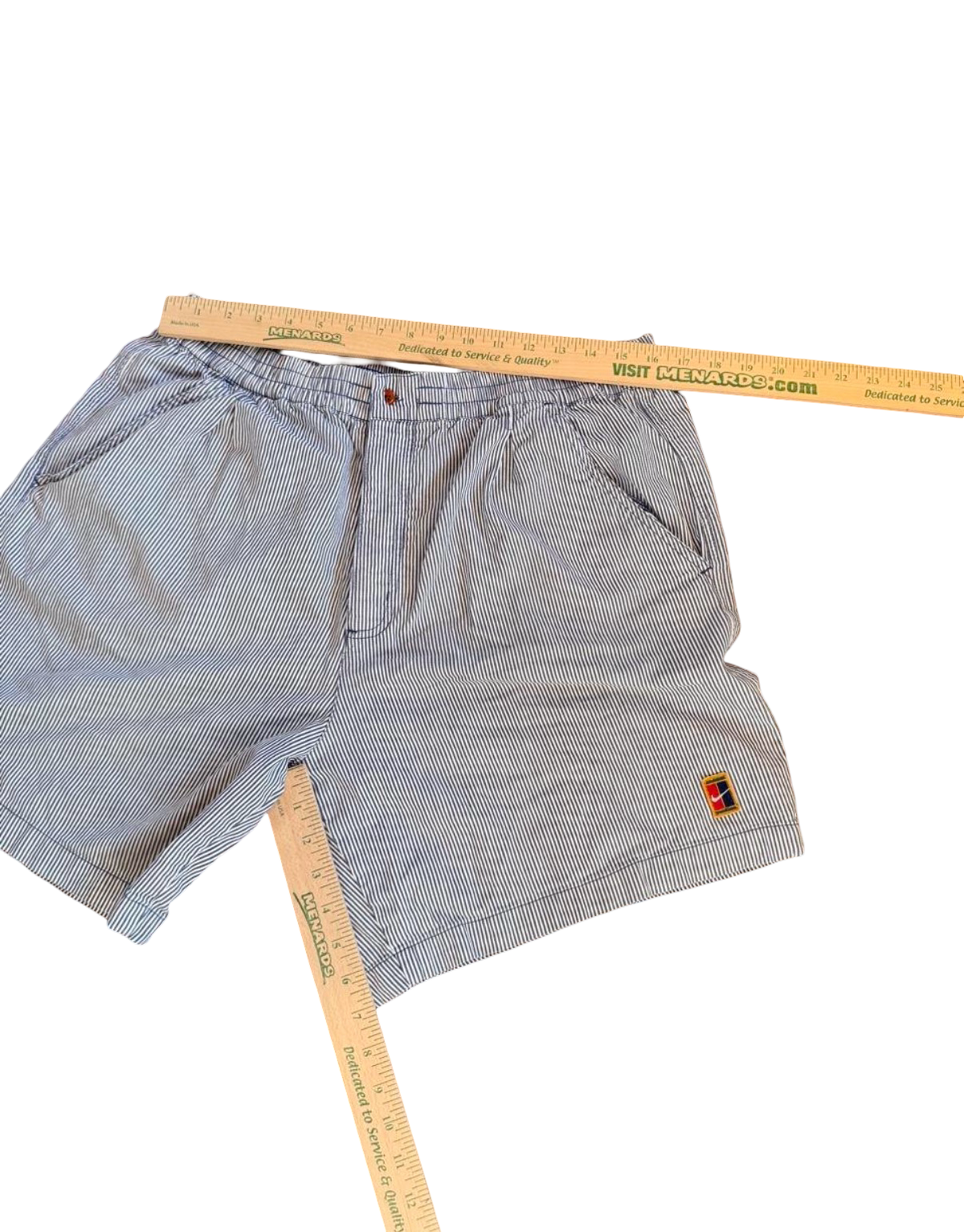 Vintage Seersucker Nike Tennis Shorts (circa 1990s)