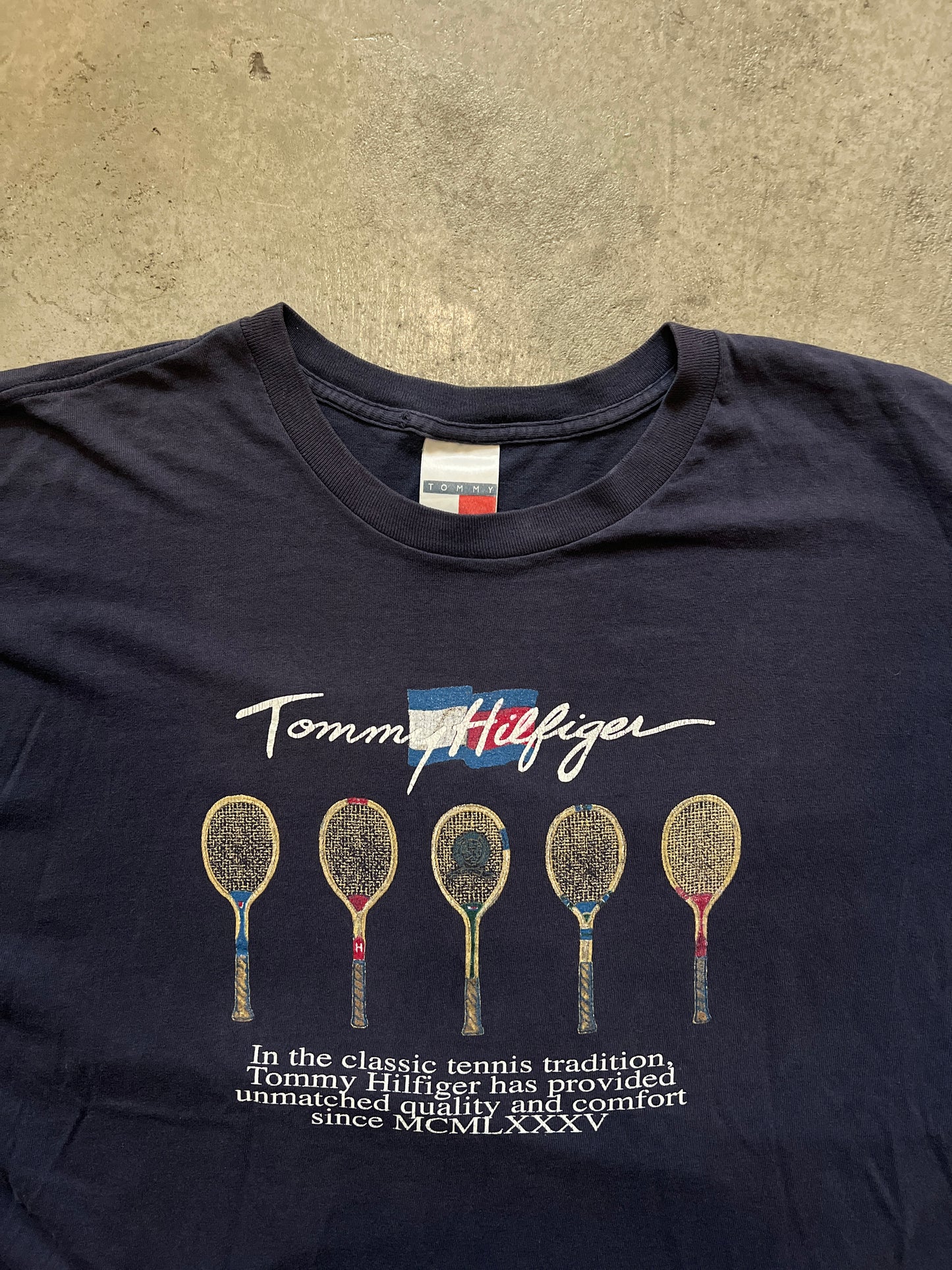 Vintage Tommy Hilfiger Official Tennis Team T-Shirt (circa 1990s)