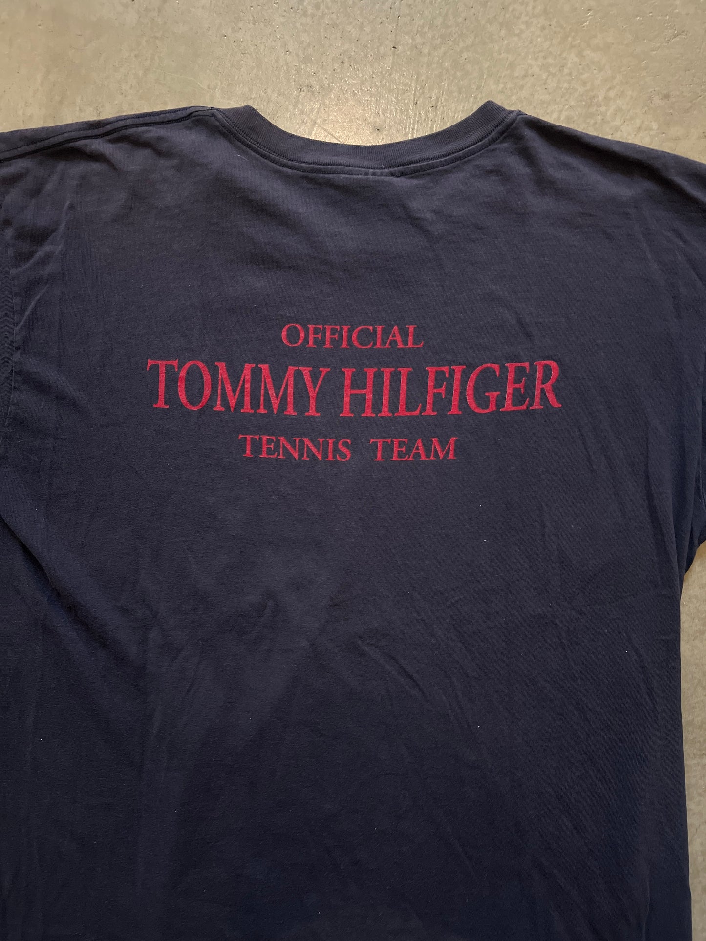 Vintage Tommy Hilfiger Official Tennis Team T-Shirt (circa 1990s)