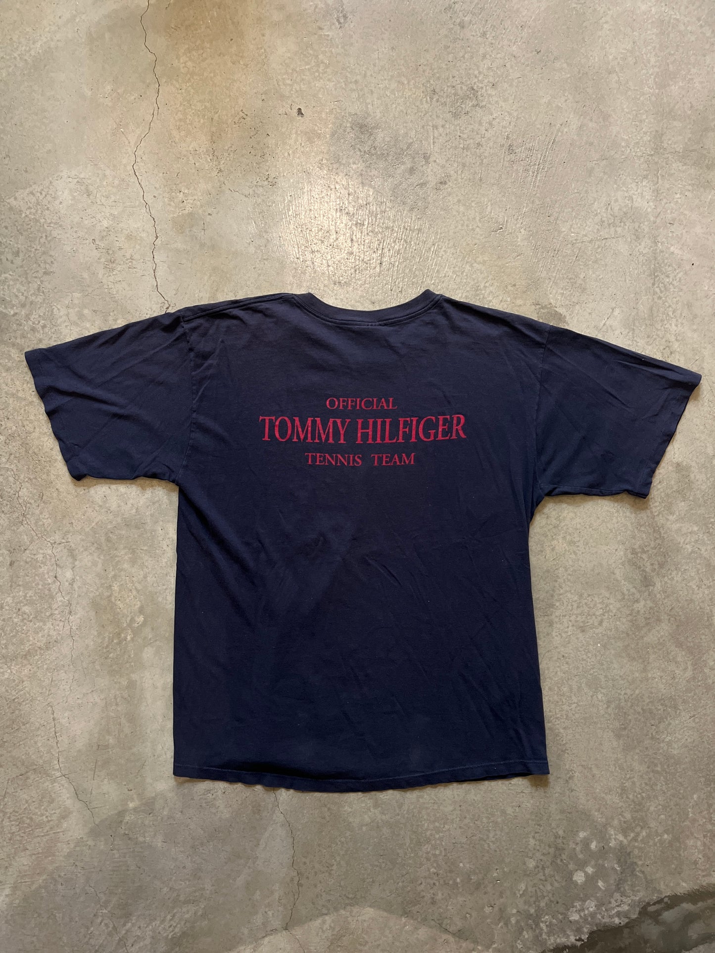 Vintage Tommy Hilfiger Official Tennis Team T-Shirt (circa 1990s)